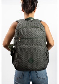 Resim Ultra Hafif Çok Cepli Su Geçirmez Sırt Çantası Unisex Desenli Haki Yeşili Model: 571-1b - Haki 