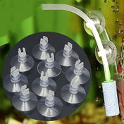 Resim 10-Pack AquaGrip Balık Tankı Emme Kubbeleri, PVC Malzeme, Şarj Gerekmez, Batarya Gerekmez, Hava Pompası Tüp Sabitleme için, Balık Türleri için Akvaryum Aksesuarları 