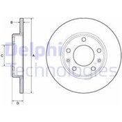 Resim DELPHI BG4670C FREN DİSKİ TK BOYALI PEUGEOT 308 II 249MM 07/13- A 