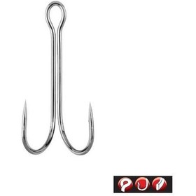 Resim Gamakatsu Double 22 Long Shank No:2/0 İkili Olta İğnesi 6adt 
