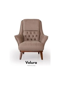 Resim Tulia Berjer & Tekli Koltuk Krem 