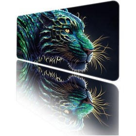 Resim Helixsun Mouse Pad Büyük Boy Gaming Oyuncu XXL 90 x 40 CM Leopard 