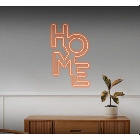 Resim Home Yazılı Neon Tabela Turuncu 