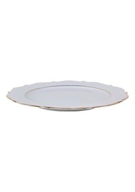 Resim Queen Altın Yaldız Düz Tabak 24 Cm - Tek Parça 