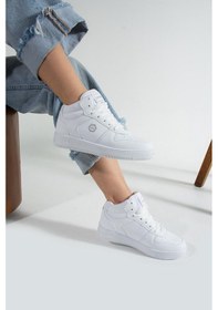 Resim Unisex Rahat Kalıp Ortopedik Taban Sneakers Beyaz 