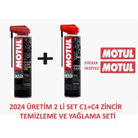 Resim Motul 2024 C1+ C4 Zincir Temizleme Seti 2x 400 ML 