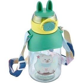 Resim Vagonlife VGN2108 650ml Yeşil Pipetli Matara 