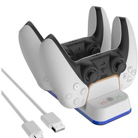 Resim JYS-P5116 Sony Playstation 5 Led Çift Usb Type-C Şarj Yuvası 