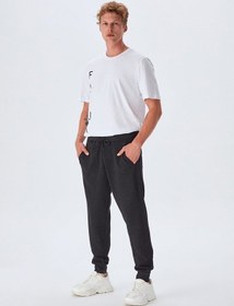 Resim Omaba Paçası Ribanalı Eşofman Altı 0112387025615400000 Antrasit 