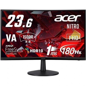 Resim ACER UM.UE0EE.301 ED240QS3 23.6" FULL HD CURVED VA 1920x1080 1MS 180Hz 2xHDMI(2.0) 1xDP(1.4) MONITOR 