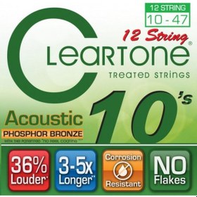 Resim Cleartone 7410-12 Phosphor Bronze Akustik Gitar Teli 