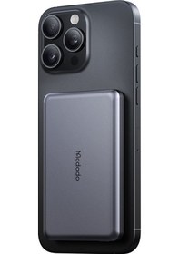 Resim Mcdodo Mc-4641 20w 5000mah Metal Ultra İnce Kablosuz Powerbank Siyah Siyah 