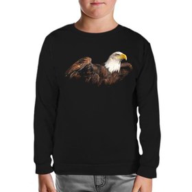 Resim Kartal 2 Siyah Çocuk Sweatshirt 