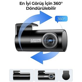Resim Azdome S58 4g 3 Kameralı 150 Görüş Açışı 4k Ultra Hd Gece Görüşlü Wifi Gps Sim Kartlı Araç İçi Kamera Filo Araç Yönetimine Uygun 