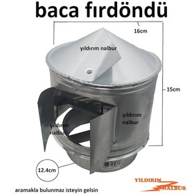 Resim Soba Borusu Fırdöndü Rüzgar Aparatı Baca Şapka Fırdöndü Galveniz 