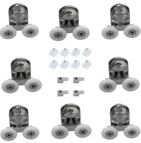 Resim Duşakabin Tekerleği Cam Kabin Tekeri Rulman Metal Gövdeli 8 Li Set Teker Çapı 22 mm 