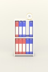 Resim Kenzlife Klasörlük Raflı Attila Byz 70*40*30 Kitaplık Ofis Arkalıksız 