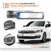 Resim intakrom Citroen C-Elysee Krom Plakalık - Hummer Tip 2 Adet 