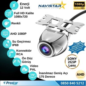 Resim Özgürce 1080P Balıkgözü Araç Geri Görüş Kamerası, 175° Geniş Açılı, Sony Kalitesi 