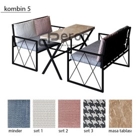 Resim Trendy İkili Oturma Grubu - kombin 5 - gri / toros mermer 