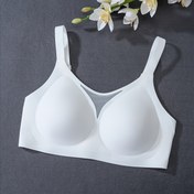 Resim Sıkı Örgü Kontrast Kablosuz Sütyen, Seksi Rahat Push Up Sütyen, Kadın İç Çamaşırı & İç Giyim 