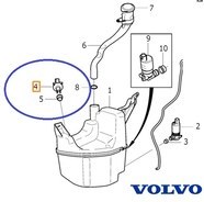 Resim ÖN CAM SU DEPOSU SEVİYE SENSÖRÜ S60/V60 2011- 