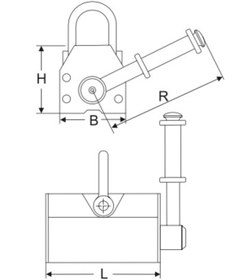 Resim Veta Atlas Pro ATMK01 100 Kg Manyetik Kaldıraç 