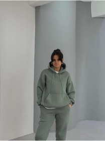 Resim Combineman35 3 İplik Premium Kalite 2li Kadın Eşofman Takımı 
