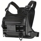 Resim Maxaccess Siyah Koşucu Göğüs Çantası Erkek Kadın Outdoor Spor Tactical Yelek Siyah 