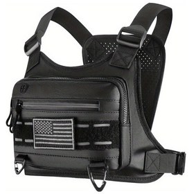 Resim Maxaccess Siyah Koşucu Göğüs Çantası Erkek Kadın Outdoor Spor Tactical Yelek Siyah 