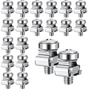 Resim Seeppitous 50 Set M6 Raf Vidaları Set 20MM Vidalar ve Kafes Somunları Raf Montaj Vidaları ve Kare Ekleme Somunları Sunucusu (Yurt Dışından) 