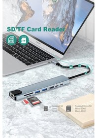 Resim Notebook Laptop Dizüstü Bilgisayarlar İçin Usb Bağlantı İstasyonu Giriş Çoklayıcı Dönüştürücü 