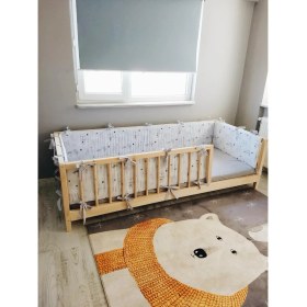 Resim Dk Yapı Montessori Doğal Ahşap Yatak 