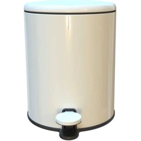 Resim Primanova Cigo Çelik Çöp Kovası ve Tuvalet Fırçası Bej 