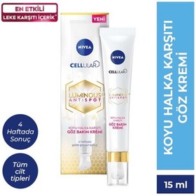 Resim Nivea Cellular Luminous 630 Koyu Halka Karşıtı Göz Bakım Kremi 15 ml 