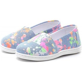 Resim Çocuk Keten Babet Ayakkabı Mavi-f-486 Mavi 