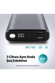 Resim Ttec Recharger Pro LCD 15.000MAH Pd 65W Taşınabilir Hızlı Şarj Aleti/powerbank 2BB216 