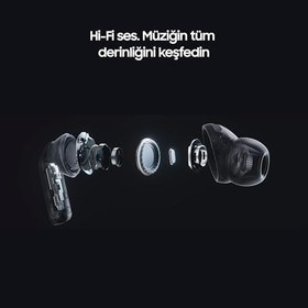 Resim Samsung Galaxy Buds4 Pro Bluetooth Kulaklık, Beyaz, Metal Gövde, 2 Yollu Hoparlör & Çift Amplifikatör, Geliştirilmiş ANC, Adaptif Gürültü Kontrolü 