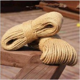 Resim Gereksiz Şeyler Dekoratif Halat 14mm Jüt Halat Kendir Urgan Halat Ip 70 Metre 