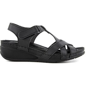 Resim Muya Orthopedix Simbole Anatomik Dolgu Topuklu Yumuşak Tabanlı Kadın Sandalet 33209 001 