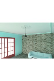 Resim Motifpiyer Lamba Tavan Göbeği-Sekizgen-egri-41-56cm-2 Adet 