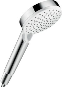 Resim hansgrohe Crometta - Duş Başlığı, 2 Püskürtme Türlü El Duşu (Çap 100 mm), Kireç Önleyici Fonksiyonlu Duş Başlığı, Beyaz/Krom 