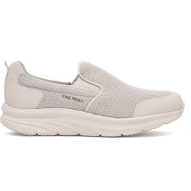 Resim King Paolo D1114 High Step Erkek Memory Foam Yürüyüş Ayakkabısı Bej 