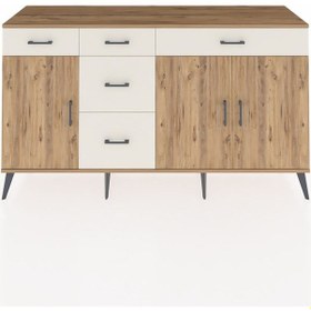 Resim Hyperion Konsol 2 Raflı 5 Çekmeceli 3 Kapaklı 176x44x99 Çam-çam/aytaşı Atlas Çam - Atlas Çam 