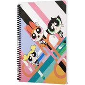 Resim Mabbels Spiralli Defter The Powerpuff Girls Pembe 80 YP 17x24 DFT-388470 