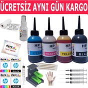 Resim HP 1115 2135 3635 (652) Kartuş Mürekkep Dolum Seti 4X100 ML Renk N 