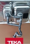 Resim Teka 1,5 Göz Kumandalı Evye Sifon Takımı 