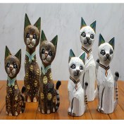 Resim Ahşap 3'lü Kedi Seti 50 cm Model 3 