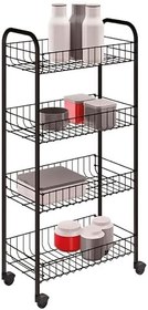 Resim Metaltex PISA ANIVERSARIO - Tekerlekli 4 Katlı Plastik Kaplamalı Çok Amaçlı Taşıma Arabası. Renk Siyah Boyutlar: 41 x 23 x 84 santimetre 