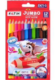 Resim Fatih Kuru Boya 12 Renk Tam Boy Jumbo Çok Renkli 